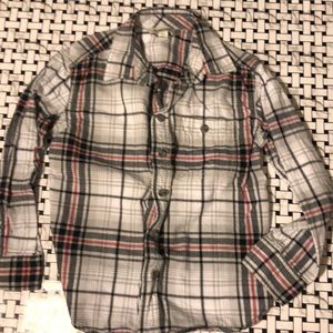 Button up Cherokee plaid shirt